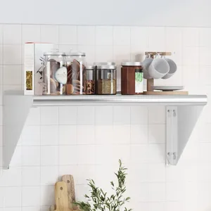 vidaXL Étagère murale 75x30x31 cm argenté acier inoxydable pas cher