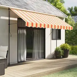 Comparateur de prix : vidaXL Tissu de remplacement de cantonnière d’auvent jaune orange 3,5m