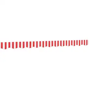 Comparateur de prix : vidaXL Tissu de remplacement de cantonnière d’auvent rouge blanc 3 m