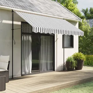 Comparateur de prix : vidaXL Tissu de remplacement de cantonnière d’auvent anthracite blanc