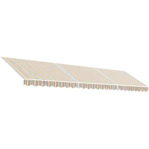vidaXL Tissu de remplacement pour auvent rayures multicolores 6x3 m pas cher