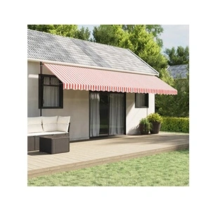 Toile De Remplacement Pour Store Banne 2,5 X 1,75 M - Tissu Acrylique Dickson Blanc Casse Bleu Clair C031 Rentoilage De Store Terrasse 83813449