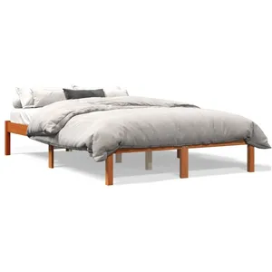 Comparateur de prix : vidaXL Cadre de lit cire marron 120x190 cm bois de pin massif