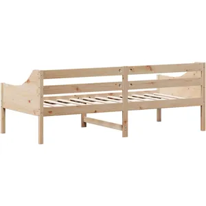 vidaXL Vidaxl Lit De Jour Sans Matelas 90x200 Cm Bois De Pin Massif pas cher