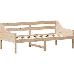 vidaXL Vidaxl Lit De Jour Sans Matelas 90x190 Cm Bois De Pin Massif pas cher