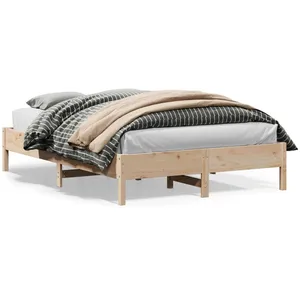 Comparateur de prix : vidaXL Vidaxl Cadre De Lit Sans Matelas 160x200 Cm Bois Massif De Pin