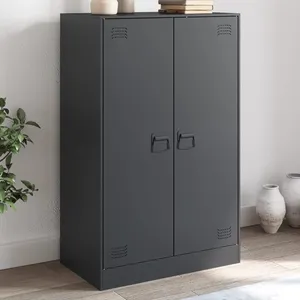 vidaXL Buffet anthracite 67x39x107 cm acier pas cher