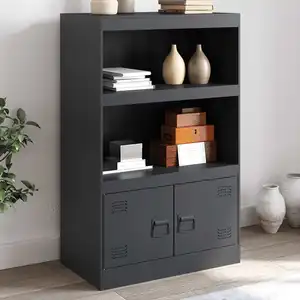 vidaXL Buffet anthracite 67x39x107 cm acier pas cher