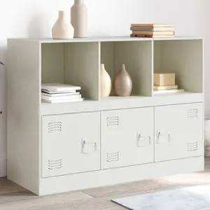 Comparateur de prix : vidaXL Buffet blanc 99x39x73 cm acier