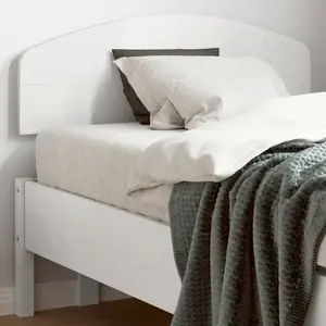 vidaXL Tête de lit blanc 90 cm bois massif de pin pas cher