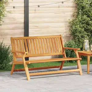 vidaXL Banc De Jardin Vidaxl 122,5x77x74 Cm En Bois D'acacia Massif pas cher