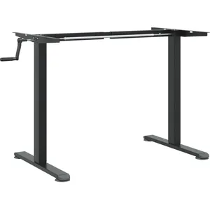 Comparateur de prix : vidaXL Cadre de bureau debout noir (94-135)x60x(70-114) cm acier