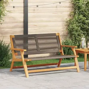 Vidaxl Banc d'extérieur Look Teck - Bois d'acacia massif pas cher