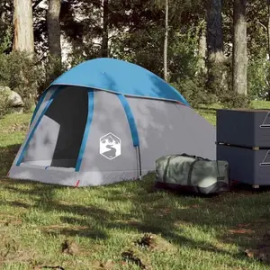 Comparateur de prix : vidaXL Tente de camping à dôme 1 personne bleu imperméable
