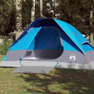 Comparateur de prix : vidaXL Tente de camping à dôme 4 personnes bleu imperméable