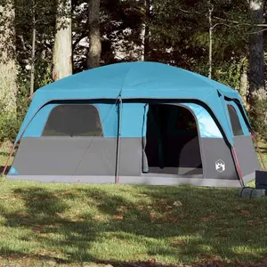 Comparateur de prix : vidaXL Tente de cabine familiale 10 personnes bleu imperméable