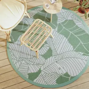 vidaXL Tapis d'extérieur vert Ø160 cm PP