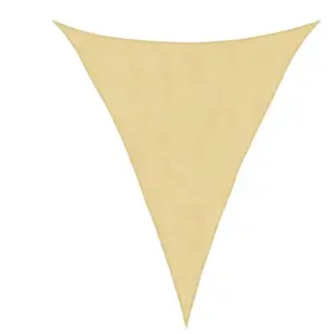 vidaXL Voile d'ombrage sable 5x6x6 m 100 % polyester oxford pas cher