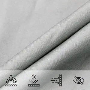 Comparateur de prix : vidaXL Voile d'ombrage gris clair 5x7x7 m 100% polyester oxford