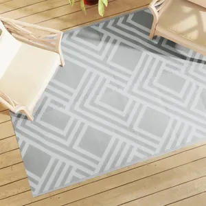 Comparateur de prix : vidaXL Tapis d'extérieur gris 140x200 cm PP