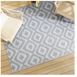 Comparateur de prix : vidaXL Tapis d'extérieur Gris 160x230 cm PP