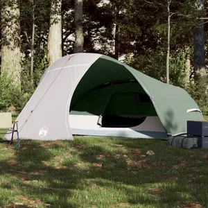 Comparateur de prix : vidaXL Tente de camping à dôme 4 personne vert imperméable