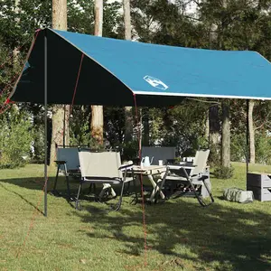 vidaXL Vidaxl Bâche De Camping Bleu 460x305x210 Cm Imperméable pas cher