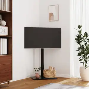 Comparateur de prix : vidaXL Meuble TV d'angle 1 niveau pour 32-65 pouces noir