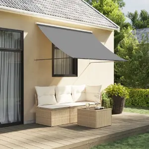 Comparateur de prix : vidaXL Auvent rétractable anthracite 250x150 m tissu et acier