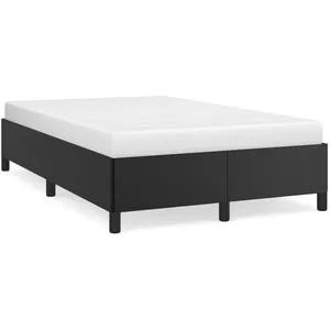 vidaXL Vidaxl Cadre De Lit Sans Matelas Noir 120x190 Cm Similicuir pas cher