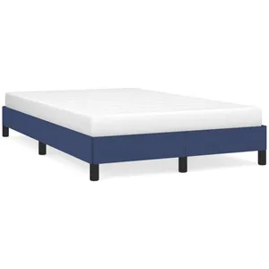 Vidaxl - Cadre de lit sans matelas bleu 120x190 cm tissu 454705 pas cher