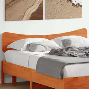 vidaXL Tête de lit cire marron 160 cm bois massif de pin pas cher