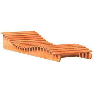 vidaXL Chaise longue cire marron 205x70x31,5 cm bois massif de pin pas cher