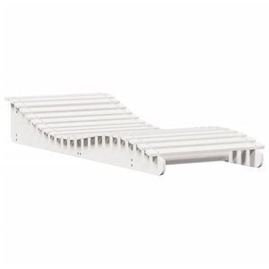 vidaXL Chaise longue blanc 205x80x31,5 cm bois massif de pin
