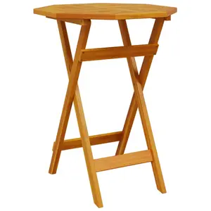 Comparateur de prix : vidaXL Table pliable de jardin Ø60x75 cm bois d'acacia massif