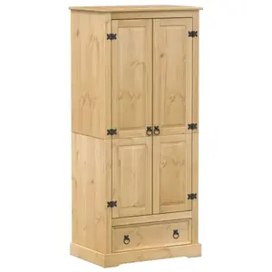 Comparateur de prix : vidaXL Garde-robe Corona 76x50x170 cm bois de pin massif