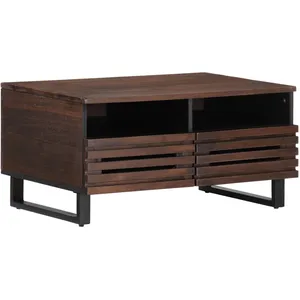 vidaXL Table basse marron 80x55x40 cm bois de massif manguier pas cher