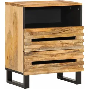 vidaXL Table de chevet 50x34x62 cm bois d'acacia solide pas cher