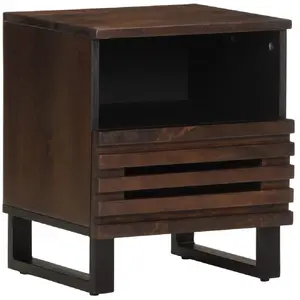 vidaXL Table de chevet 40x33x46 cm Bois de manguier solide pas cher
