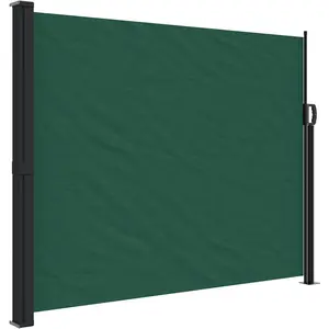 Comparateur de prix : vidaXL Auvent latéral rétractable vert foncé 160x600 cm
