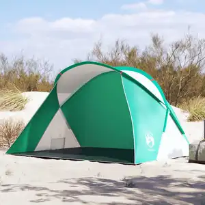 Comparateur de prix : vidaXL Tente de plage 2 personnes vert d'eau escamotable imperméable