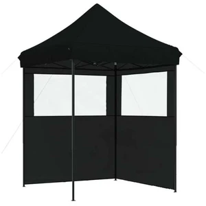 Comparateur de prix : vidaXL Tente de réception pliable escamotable 2 parois latérales noir