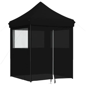 Comparateur de prix : vidaXL Tente de réception pliable escamotable 4 parois latérales noir