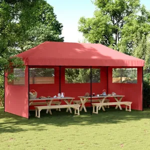 Comparateur de prix : vidaXL Tente de réception pliable escamotable avec 3 parois latérales