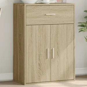 vidaXL Buffet chêne sonoma 60x30x84 cm bois d'ingénierie pas cher