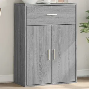 vidaXL Buffet sonoma gris 60x30x84 cm bois d'ingénierie pas cher