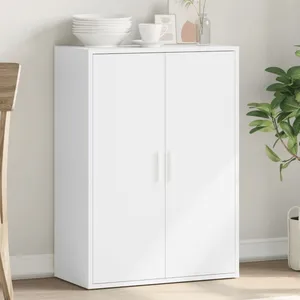 vidaXL Buffet blanc 60x31x84 cm bois d'ingénierie pas cher
