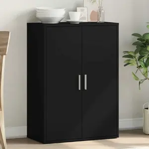 vidaXL Buffet noir 60x31x84 cm bois d'ingénierie pas cher