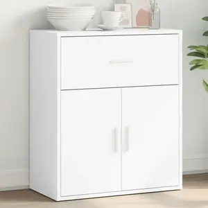 vidaXL Buffet blanc 60x31x70 cm bois d'ingénierie pas cher
