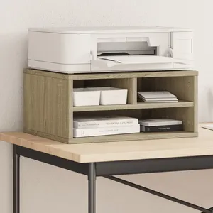 vidaXL Support d'imprimante chêne sonoma 49x40x22,5 cm bois ingénierie pas cher